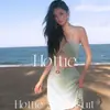 Estilo Pura Pasión de Playa Primavera y Verano Menta Nuevo Traje de Baño Dividido Cubre Carne, Conjunto de Tres Piezas Mambo Blanqueador para Resort Azul