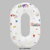 Balão digital ins de 32 polegadas para festa de aniversário de meninos e meninas decoração layout de cena senso de cerimônia adereços para fotografia ao ar livre