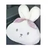 Almohada para Reposacabezas de Coche Dibujo Animado Conejo de Pelo Largo Almohada para Cuello de Coche Soporte Lumbar Felpa Cómoda Accesorios de Interior de Coche