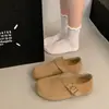 Zapatos Birkenstock para Mujer Zapatos de Dos Vías para Mujer 2026 Nuevo Otoño Slip-on Persona Perezosa Zapatos Individuales Fondo Plano Retro Zapatos de Conducir Birkenstock