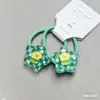 Accesorios para el Cabello de Niños, Diadema Pequeña Linda para Bebé, Flor de Fresa, No Lastima el Cabello, Goma Elástica Alta para el Cabello, Goma Elástica de Corazón y Estrella