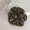 Estilo Coreano Elegante Versátil Otoño e Invierno Vintage Rayado Anillo para el Cabello de Intestino Grueso para Mujer Cabeza de Bola Tendón de Goma Cabello Cola de Caballo Baja Cuerda para el Cabello
