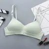Nuevo Sujetador para Niñas Delgado Sin Aros Reúne Pecho Pequeño Estudiantes de Secundaria Ropa Interior Sin Costuras para Mujeres