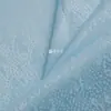 Tecido de Vidro Azul com Textura Irregular de Ondas d'Água Tecido com Caimento Brilhante Vestido Tecido de Moda Designer A