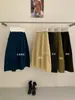 Liquidación, Sin Devoluciones ni Cambios, Estilo Coreano Otoño e Invierno, Algodón de Pana Mate, Estilo Minimalista, Falda de Dobladillo Ancho, Corte A, para Mujer 18297
