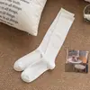 Calcetines deportivos de compresión elásticos de color liso con rayas verticales adelgazantes, de longitud hasta la pantorrilla y hasta la rodilla, estilo JK largos para mujer, otoño e invierno 2026