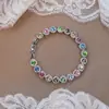 Pulseira de Diamante Roxo Brilhante Acessível de Luxo Nicho Exquisita de Ponta Nova 2025 Pulseira Feminina Dopamina