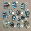 Nuevo Pegatina de Tela Bordada por Computadora de Doraemon Lindo Dibujo Animado Gato Ding-Dang Parche para Ropa Bolsa