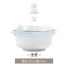 Juego de Vajilla Casual con Boles y Platos con Borde Dorado, Vajilla para el Hogar, Platos para Inauguración de Casa, Combinación de Platos de Cerámica Estilo Tinta, Cerámica de Jingdezhen