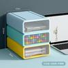 Estante de Almacenamiento Multicapa para Cosméticos Caja de Almacenamiento de Escritorio Tipo Cajón Caja de Almacenamiento Transparente de Plástico para Papelería Escritorio