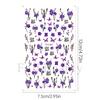 Nuevas pegatinas para uñas transfronterizas con diseño de flores de primavera, mariposas y conejos.