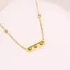 Collar Versátil de Moda Lujo Ligero Sensación de Alta Gama Artículo Popular de Celebridad de Internet Collar de Acero de Titanio Oro de 18 Quilates Collar de Temperamento para Mujer que no se Desvanece