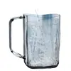 Vaso para enjuague bucal, vaso para cepillado de dientes, vaso de plástico para el hogar con diseño de dibujos animados y ranura integrada, vaso de agua transparente, diseño simple para parejas, adultos y niños