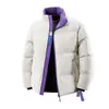 Chaqueta de Algodón Simple de Moda Coreana para Hombre con Bloques de Color, Nueva Abrigo Grueso Cálido de Invierno con Cuello Alto para Jóvenes