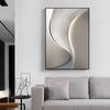 [Personalizado] Pintura Decorativa Geométrica Minimalista Moderna com um Toque Minimalista de Alto Padrão, Arte de Parede Criativa para Hall de Entrada, Sala de Estar, Quarto, Sala de Jantar