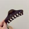 Nuevo Clip para Cabello de Tiburón con Hebilla de Mariposa de 12 cm, Clip Trasero de Cabeza con Quilla de Punta Grande, Accesorios para el Cabello Grandes, de Alta Gama, Simples