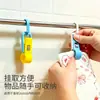Ganchos para tuberías tipo dopamina con clip, clips de cocina, instalación sin taladro, ajustables, adecuados para varios tamaños de tubería, toallero de plástico