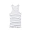 Chaleco deportivo estilo americano para hombre, de algodón, ajustado, para primavera y verano, transpirable, color blanco