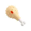Brinquedo de Bola Dispensadora de Comida Pata de Frango para Pets Cachorros, Brinquedo Mastigável Durável para Limpeza dos Dentes, Alívio do Tédio, Treinamento de Alimentação Lenta Suprimentos para Pets