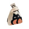 Bolso Chaleco Bolso Chaleco Bolso de Mano Tejido a la Moda Bolso Bolso Flor Tablero de Ajedrez Color Contraste Estilo Coreano ins