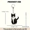 Decoração Pendente de Gato Plano de Acrílico para Carro Transfronteiriça Nova Padrão para Pendurar