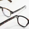 Lentes retro marco cuadrado japonés placa hecha a mano hombres y mujeres se pueden equipar con altura carey americano liso