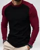 Camiseta para Hombre Músculo Nuevo Estilo Primavera Otoño Deportes Correr Casual Gimnasio Bloque de Color Entrenamiento Hombre Manga Larga