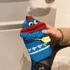 Ins Nueva Moda Estilo Coreano Boca de Salchicha Divertida Lana Niños Niños y Niñas Bolso Cruzado para Teléfono Móvil