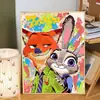 Pintura al Óleo Digital diy Nezha Ao C Animación Dibujos Animados Acrílico Coloreado a Mano Pintura al Óleo Regalo Creativo Pintura Decorativa