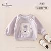 Nueva Ropa Infantil de Otoño Clase A para Bebés y Niños Pequeños, Sencilla, Cómoda, Transpirable, Sudadera Camiseta de Manga Larga con Dibujos Estilo Bosque para Bebés Niñas