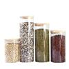 Frasco de almacenamiento de borosilicato alto de 80 mm de diámetro, botella sellada con corcho, botella para envasado de té de grano grueso, botella de vidrio de alta permeabilidad para cocina