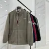 Exportado para a Noruega Jaqueta Masculina de Lã Dupla Face Espessa com Forro de Lã Outono e Inverno Quente Casual Solta plus size