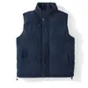 Chaleco de Algodón Color Liso de Invierno para Hombre Tallas Grandes Chaqueta Cálida sin Mangas Ropa Exterior Engrosada Chaleco con Cuello Alto Estilo Gilet