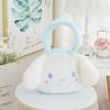 Dibujo Animado Pequeño Diablo Perrito Blanco Lindo Estilo Japonés Corazón de Niña Felpa Bolso Tote Pequeño Bolso Satchel Bandolera Niñas Gran Capacidad