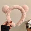 Máscara facial outono e inverno bonito urso de pelúcia headband cabelo feminino dos desenhos animados especial faixa de cabelo headband cocar