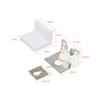 Conector de suporte de placa de plástico armário ângulo código ângulo reto quadro hardware acessórios pendurado código de mobiliário armário pequeno código suspenso