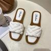 Beijiang Lobo Verano Nuevas Sandalias Planas Sandalias y Pantuflas de Moda para Combinar con Todo Sandalias de Estilo Coreano para Mujer Sandalias de Estilo Coreano para Mujer Exterior