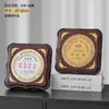 Medalla Autorizada de Madera 2025 Regalo Empresarial Proceso de Impresión Plana Placa de Lámina Dorada Certificado de Nombramiento