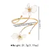 B3413 Pulsera de Flor de Esmalte Doble Cara Dulce y Fresca Transfronteriza Anillo de Línea Elegante y de Moda Pulsera Abierta