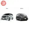 Aplicável à atualização 2008 Toyota Wilfa Vellfire 2012 grade central do para-choque dianteiro com moldura para farol de neblina