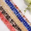 Té Sandía Cuentas Sueltas Cabello Artificial Cristal Redondas para Joyería DIY Accesorios Pulsera de Cristal Pulsera Semi-terminada Cuentas