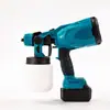 Pistola de Spray Eléctrica Recargable con Batería de Litio Portátil, Aspersor de Pintura para Paredes Exteriores, Máquina Pequeña Recargable para Pulverizar Recubrimientos para Pintura Látex