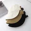 Sombrero de Verano Estilo Coreano Ala Ancha Diseño Plegado para Mujer Estilo Coreano Cara Modificada Elegante Versátil Moda Primavera y Verano Cara Redonda Sombrero de Pescador