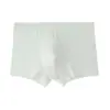 Roupa íntima masculina de seda gelada em malha U convexa modal boxer masculina moda verão fabricantes atacadistas de roupa íntima masculina