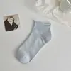 Calcetines de media pantorrilla para mujer de Primavera y Otoño, Calcetines de Maternidad de Algodón Puro con Parte Superior Holgada, Calcetines Delgados de Algodón Puro Absorbentes de Sudor, Sin Costuras, Estilo Slouch, Calcetines Zhuji