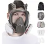 Máscara de gas 6200 para protección contra formaldehído, pintura en aerosol bioquímica y uso en minas de carbón, con filtro de algodón para polvo para protección