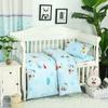 Ropa de Cama para Niños Edredón de Jardín de Niños Juego de Seis Piezas Algodón Puro Edredón para Niños Juego de Tres Piezas Patrón de Dibujos Animados Jardín de Niños