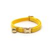 Moda lindo multicolor opcional transfronterizo pana collar para mascota collar para gato hebilla de aleación de zinc grabado anillo para gato
