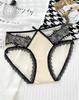 Calcinha feminina de renda Pure Desire, cor contrastante de cetim de alta qualidade, cintura baixa, outono e inverno, nova calcinha francesa com elevação do quadril e fechamento da barriga