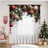 1 Pieza Nueva Serie Navideña 2025 Mosquitera con Impresión Digital 3D Venta Directa de Fábrica Decoración para Dormitorio Sala de Estar Barra de Ventana
